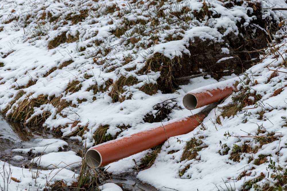 sewer replacement during winter