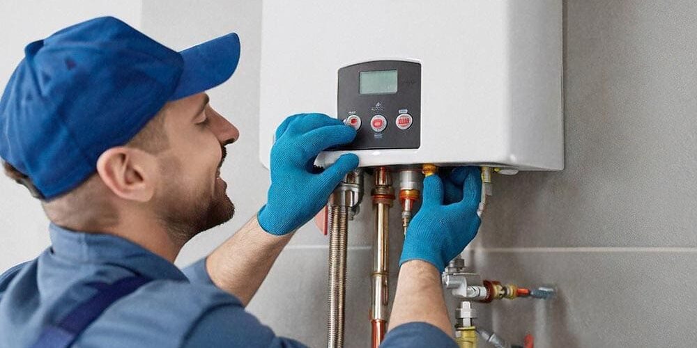 a tankless water heater a tankless water heater
