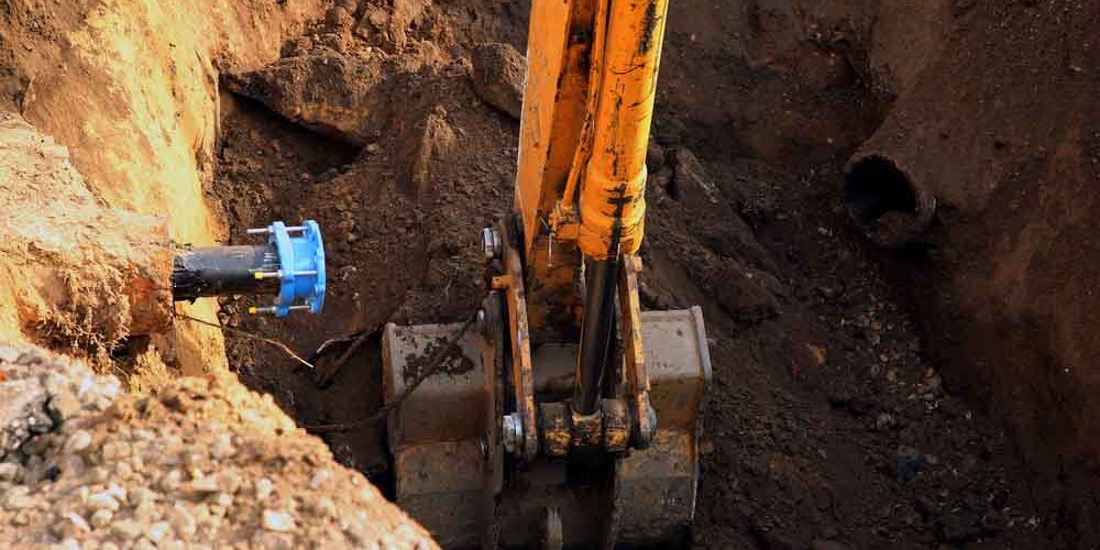 pipe excavation in progress West Columbia, SC pipe excavation in progress West Columbia, SC